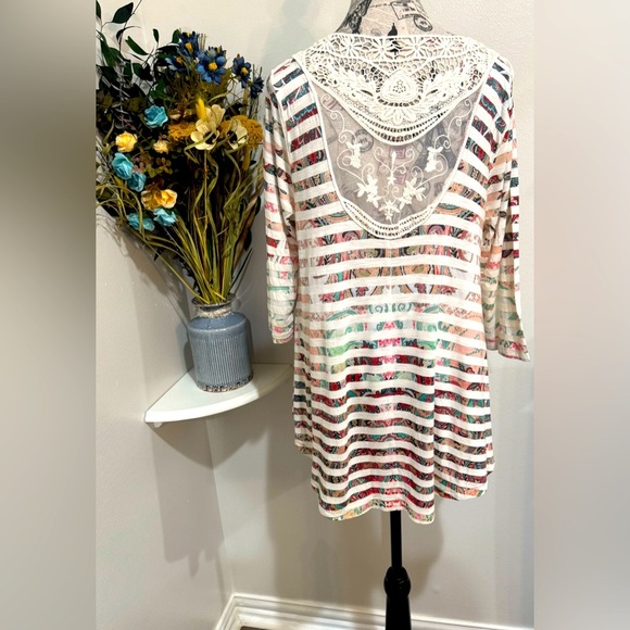 Live and Let Live Metal beading detail with lace Back size XL - Picture 2 of 10